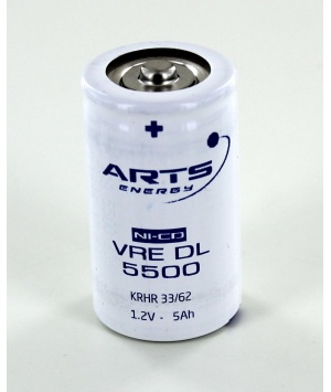 Saft 1.2V 5.5Ah VRE DL 5500 791557 NiCd battery