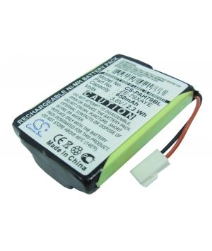 Batterie 3.6V 0.65Ah Ni-MH pour Panasonic Handheld ZE-79