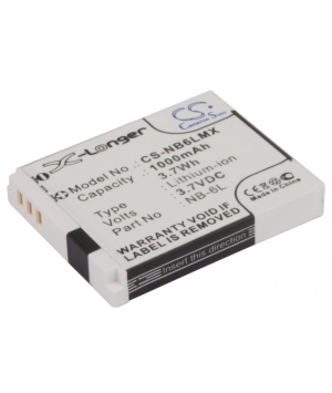 3.7V 1Ah Li-ion battery for Canon Digital IXUS 200 IS