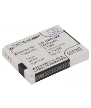 3.7V 1Ah Li-ion battery for Canon Digital IXUS 200 IS