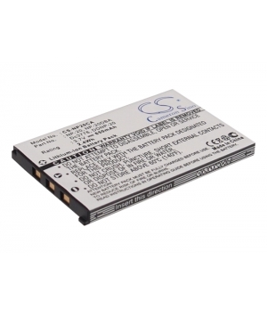 3.7V 0.65Ah Li-ion battery for Casio Exilim Card EX-S880