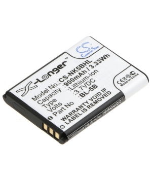 3.7V 0.9Ah Li-ion battery for iSpan DDV-965