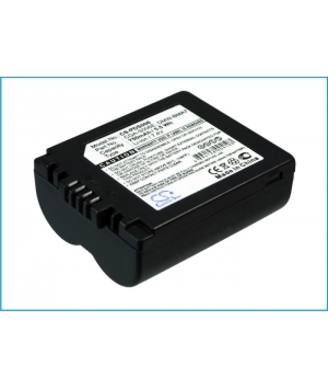 7.4V 0.75Ah Li-ion batterie für Panasonic Lumix DMC-FZ18