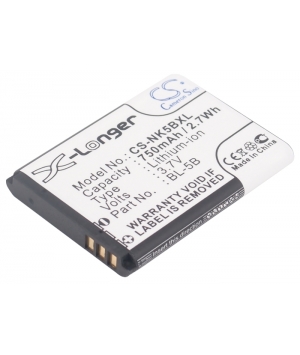 Batteria 3.7V 0.75Ah Li-ion per VIVITAR DVR850W