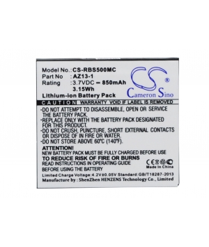 Batteria 3.7V 0.85Ah Li-ion per Xiaoyi AZ13-1