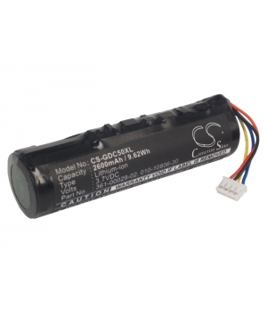 Batterie 3.7V 2.6Ah Li-ion pour Collier de suivi Garmin DC50
