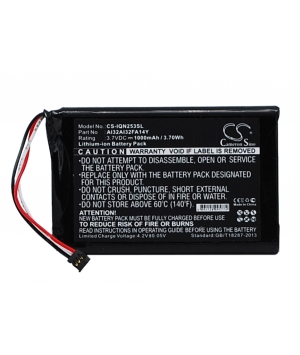 Batteria 3.7V 1Ah Li-ion per GPS Garmin Nuvi 2599LMT