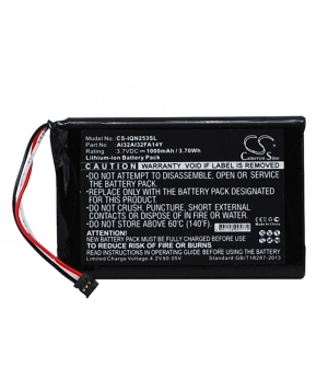 Battery 3.7V 1Ah Li-ion for GPS Garmin Nuvi 2599LMT