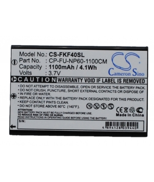 3.7V 1.1Ah Li-ion battery for GoBandit LIFE