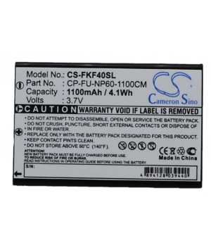Batteria 3.7V 1.1Ah Li-ion per GoBandit LIFE