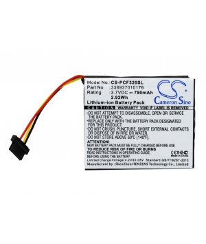 Batteria 3.7V 0.79Ah Li-ion per Pioneer AVIC-F320BT