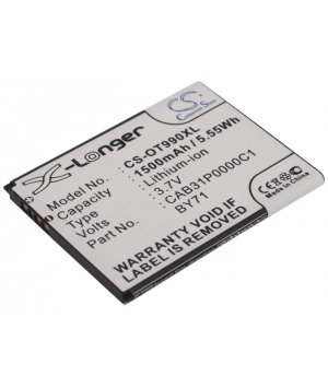 Batería 3.7V 1.5Ah Li-ion para Alcatel One Touc POP