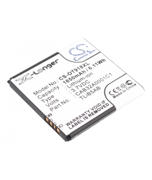 3.7V 1.65Ah Li-ion battery for Alcatel One Touch 918 Mix