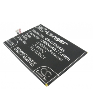 3.8V 2Ah Li-Polymer battery for Alcatel One Touch Idol X