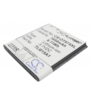 Batteria 3.7V 1.65Ah Li-ion per Alcatel One Touch 975