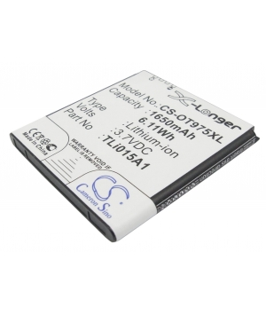 Batterie 3.7V 1.65Ah Li-ion pour Alcatel One Touch 975