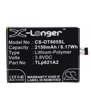 Batería 3.8V 2.15Ah LiPo para Alcatel One Touch Idol 2S Batería 3.8V 2.15Ah LiPo para Alcatel One Touch Idol 2S