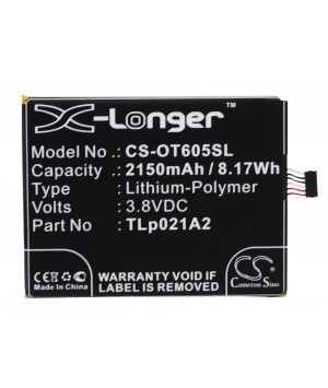 Batterie 3.8V 2.15Ah LiPo TLp021A2 pour Alcatel One Touch Idol 2S
