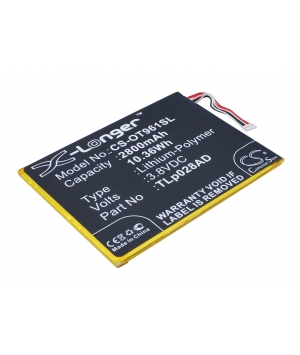 3.8V 2.8Ah Li-Polymer battery for Alcatel One Touch Pixi 7