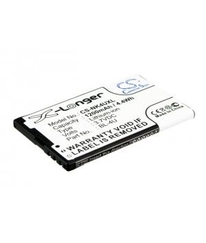 Batterie 3.7V 1.2Ah Li-ion pour Nokia 3120 Classic (BL-4U)