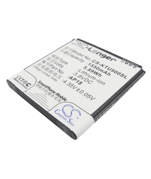 3.8V 1.55Ah Li-ion battery for BLU Tank 4.5