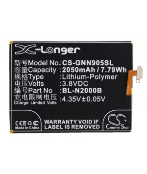 3.8V 2.05Ah LiPo battery for BLU D980L