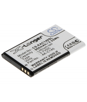 Batterie 3.7V 0.9Ah Li-ion pour Emporia Telme C140