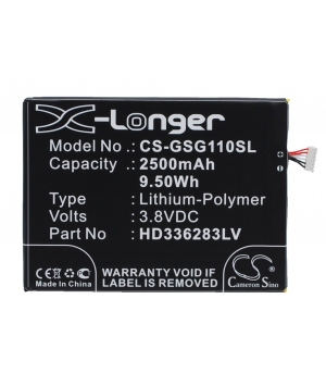 3.8V 2.5Ah LiPo battery for GSmart Guru G1