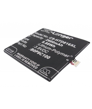 3.8V 2.6Ah LiPo battery for HTC 0P9C300