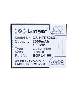 Batteria 3.8V 2Ah Li-ion per HTC Desire 326G Batteria 3.8V 2Ah Li-ion per HTC Desire 326G