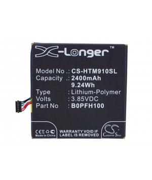 3.85V 2.4Ah LiPo battery for HTC 0P9FH100