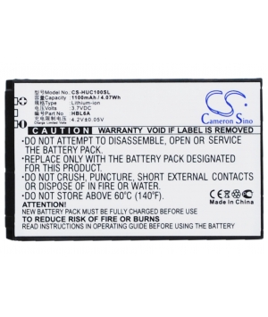 3.7V 1.1Ah Li-ion battery for Huawei C2600