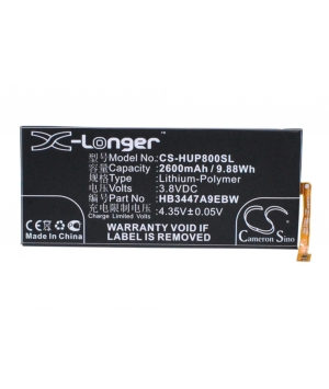 Battery 3.8V 2.6Ah LiPo for Huawei Ascend P8