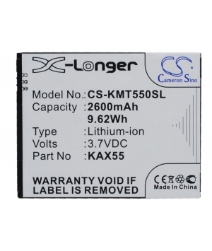 3.7V 2.6Ah Li-ion batterie für KAZAM Trooper X5.5