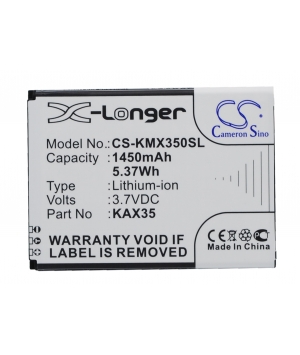 3.7V 1.45Ah Li-ion battery for KAZAM Trooper X3.5