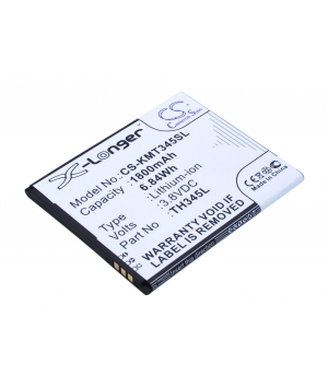3.8V 1.8Ah Li-ion battery for KAZAM Thunder 345 LTE