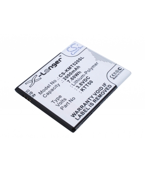 3.8V 2Ah LiPo battery for KAZAM Tornado 2