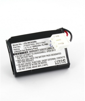 Ingenico Batterie pour Ingenico EFT930-B 750-16 Elite 730-16 TGB018 EFT930 1800mAh 